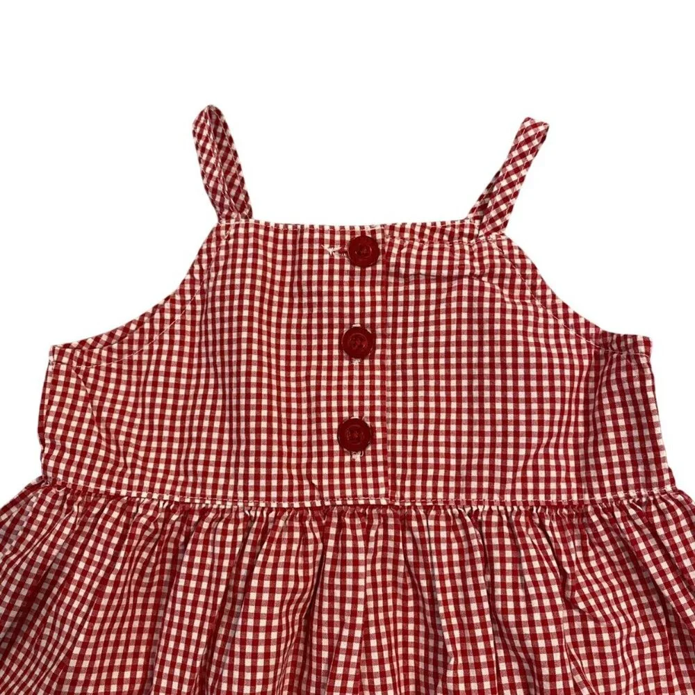 OshKosh 18m Red Gingham Star Dress